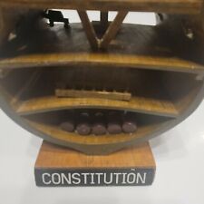 Used, Section Uss Constitution Mamoli: Kit Of Mount IN Wood MV32 for sale  Shipping to South Africa