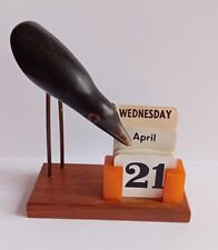 wooden perpetual calendar for sale  Shipping to Ireland