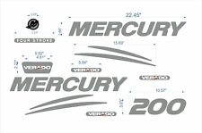 Mercury verado 200 boat Emblems + FREE FAST delivery DHL express - raised decals for sale  Shipping to South Africa