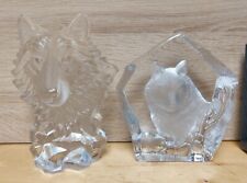 Wolves crystal sculpture for sale  Trenton