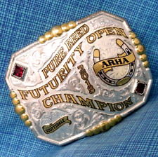 Gist Pure Bred Futurity Champion Trophy Belt Buckle 2015 ARHA Scottsdale .TAZ080 for sale  Shipping to South Africa