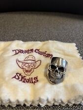 Anel de caveira de prata esterlina tamanho 13 por Dave’s Custom Skulls comprar usado  Enviando para Brazil