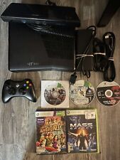 Console Xbox 360 S 250GB Slim preto com controle + cabos + jogos Kinect 5 comprar usado  Enviando para Brazil