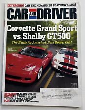 Revista Car & Driver De Colección Noviembre 2009 Chevrolet Corvette Ford Mustang Shelby segunda mano  Embacar hacia Argentina