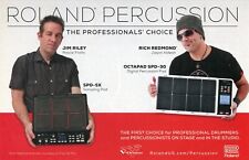 2015 small Print Ad of Roland Octapad SPD-30-SX Pad w Jim Riley & Rich Redmond for sale  Shipping to South Africa