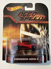 2014 Hot Wheels Retro Entertainment Need for Speed Koenigsegg Agera R rojo segunda mano  Embacar hacia Mexico