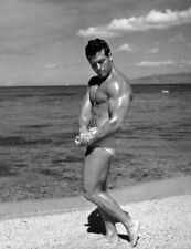 Postura de playa de Jack LaLanne ""El Padrino del Fitness"" estampada de 8x10 #KJL segunda mano  Embacar hacia Argentina