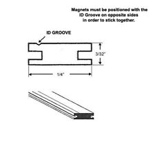 Gordon Glass Flexible Magnetic Strip Insert for Framed Swing Shower Doors - 75", used for sale  Shipping to South Africa