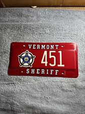 Vermont sheriff license for sale  Scotts