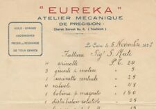 Antigua factura con membrete EGIPCIO EUREKA taller mecánico de precisión El Cairo 1927 segunda mano  Embacar hacia Argentina