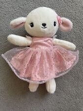 Used, H&M Cream Bunny Rabbit Lamb Sheep? Sparkle Dress Soft Baby Comforter Toy Cuddly for sale  BASINGSTOKE