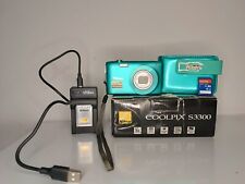 Used, Nikon COOLPIX S3300 türkis 14MP Digital Camera 5x mit 4gb SD-Karte Sehr Gut  for sale  Shipping to South Africa