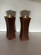 Brown wooden candle for sale  Saint Petersburg