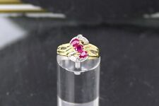 Sapphire Ruby Gold Ring, 750 Yellow Gold, 18 Carat for sale  Shipping to South Africa