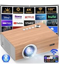 ZOAYBU Projector Electric Focus, Auto Correction 5G WiFi and Bluetooth 6.0,..., used for sale  Shipping to South Africa