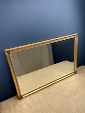 LARGE RECTANGULAR SIENNA GLIT GOLD WOODEN FRAMED ORNATE HANGING MIRROR for sale  Shipping to South Africa