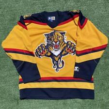 Vintage Florida Panthers Yellow Starter Jersey for sale  Shipping to South Africa