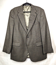 Austin Reed Sport Coat Mens Size 43R Blazer Wool Houndstooth Tweed Olive USA, used for sale  Shipping to South Africa