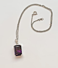 Purple stone necklace for sale  Sterling