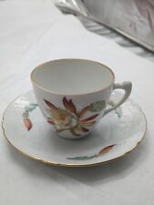 Vintage B & G Demitas Cup & Saucer  "Christmas Cactus", used for sale  Shipping to South Africa