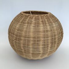 Wicker rattan lampshade for sale  WHITSTABLE