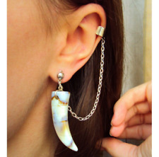 Lion tooth earrings for sale  Minneapolis