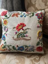 Vintage crewel embroidered for sale  USA