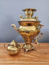 Used, VINTAGE Small Brass SAMOVAR With Teapot Tested NO Leaks  for sale  Shipping to South Africa