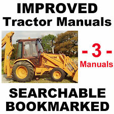 Case 580 Super K 580SK Tractor Backhoe Loader SERVICE & PARTS MANUAL -3- MANUALS for sale  Shipping to Canada
