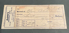Antique receipt dann for sale  Saint Charles