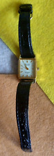 ACTIVA Japan Ladies Quartz Watch Rectangular GP Bezel 3 Hands 3 ATM NM Condition for sale  Shipping to South Africa