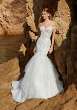 Elysee Etoile By Enzoani Cerise Fishtail Lace Tulle Wedding Dress 14 12 for sale  Shipping to South Africa