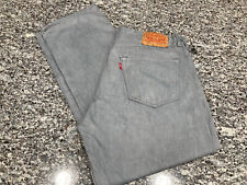 Used, Levi 501 Jeans Original Fit Straight Leg Button-Fly Dark Gray  36x30 Act. 34x28 for sale  Shipping to South Africa
