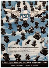 Pesco 1942 combustible, aspiradora, bombas hidráulicas válvulas y accesorios anuncio impreso Segunda Guerra Mundial segunda mano  Embacar hacia Mexico