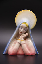 Busto de cerámica de colección MCM icono religioso de oración de la Virgen María segunda mano  Embacar hacia Mexico