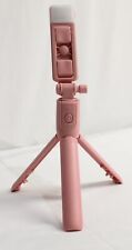 Selfie Stick R1S Bluetooth Wireless Phone Tripod With Light DD7 Pink One Size, used for sale  Shipping to South Africa