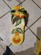Linda estátua de estatueta de chinelos de cerâmica/porcelana pintada à mão de frutas  comprar usado  Enviando para Brazil