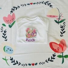 Embroidered personalised baby for sale  ILFORD