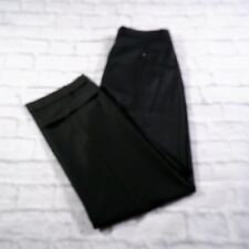 Pantalones de vestir Zanella Alter negros plisados con puños de lana Italia para hombre 34x30 segunda mano  Embacar hacia Argentina