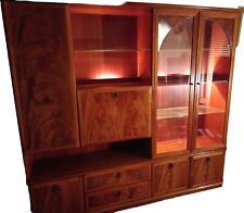 walnut display cabinet glass for sale  CORBY