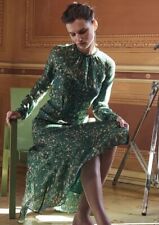 h&m conscious exclusive s sukienka, silk green dress na sprzedaż  PL