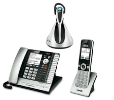NOVO sistema de telefone comercial Vtech 4 linhas com fio e sem fio escritório com fone de ouvido de 500 pés comprar usado  Enviando para Brazil