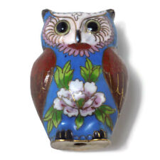 Owl vintage cloisonne for sale  SWANSEA