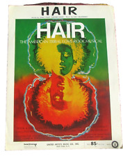 Partituras de música HAIR The American Tribal Love rock musical 1967-68 4 páginas vintage comprar usado  Enviando para Brazil
