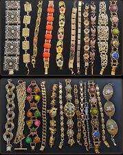 Huge Vintage Jewelry Lot Lucite Trifari Coro Lisner GM AJC Bracelets Lot24, used for sale  Shipping to South Africa