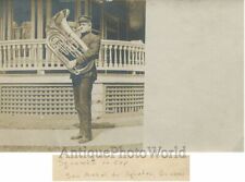 Hombre En Uniforme Con Tuba Antigüedad Foto Canada comprar usado  Enviando para Brazil