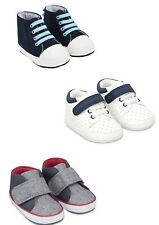 MOTHERCARE Baby Boys Pram Shoes Navy Red First Soft Trainers Toddler Booties NEW for sale  Shipping to South Africa