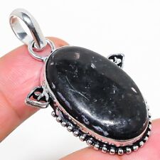 Nuummite Gemstone Handmade 925 Sterling Silver Jewelry Pendant 1.89" A532 for sale  Shipping to South Africa