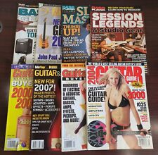 Lote de 8 revistas de guitarra baixo e baixo equipamento guia do comprador + mais comprar usado  Enviando para Brazil