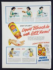 Used, 1953 Purex Dry Bleach Vintage Magazine Print Ad for sale  Shipping to South Africa